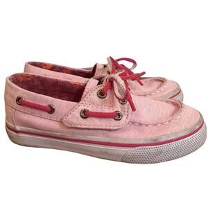 Sperry Girls Bahama Jr. Boat Shoes sz 9.5 Pink Boat Shoes Pink Sperrys